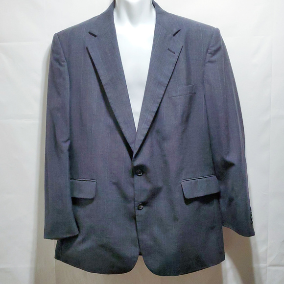 Geoffrey Beene Dark Grey Lined 5 Pockets Blazer - Picture 2 of 7